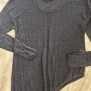 Vera Wang Charcoal Long Sleeve Top